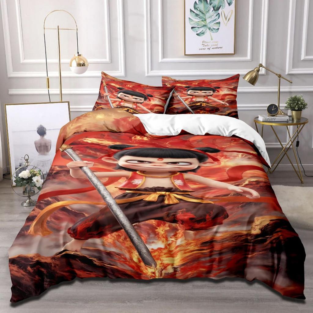 Cartoon Animation Movie Quilt Cover Three-Piece Bedspread