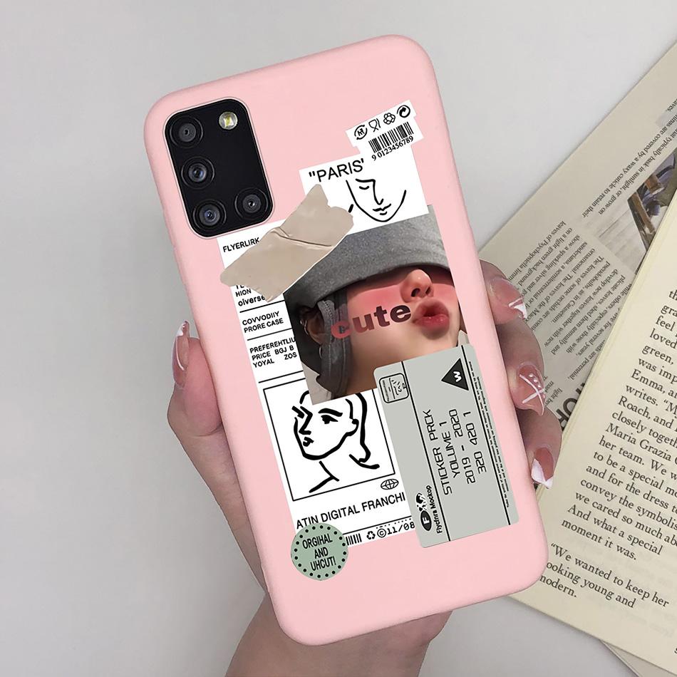 For Samsung Galaxy A31 Case For Samsung A31 A 31 SM-A315F 6.4 Phone Cover Soft Silicone Case For Coque Samsung A31 Phone Cases