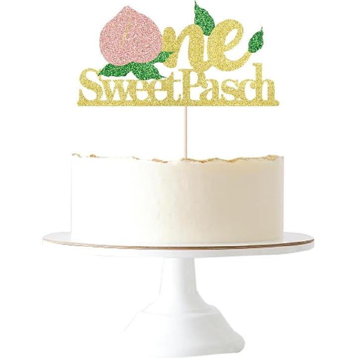 Mermaid Happy Birthday Cake Topper - Glitter Mermaid Under The Sea Theme Cake Topper, Baby Shower Gender Reveal Party, Boys and Girls Birthday Party