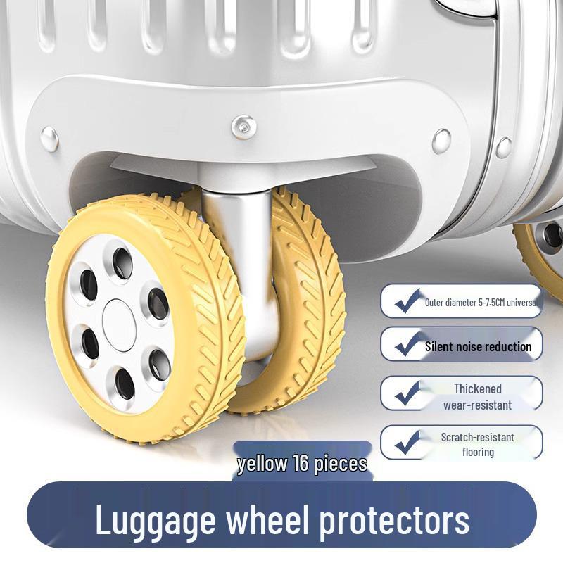 Silicone Silent Luggage Wheel Cover - Universal Replacement Accessory