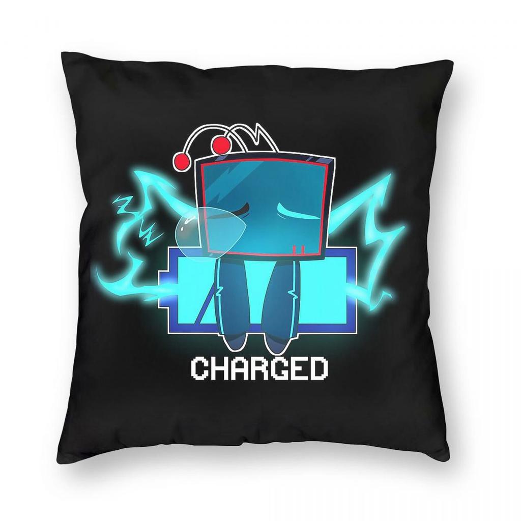 Vox Sleeping Charge Square Pillowcase Polyester Linen Velvet Creative Zip Decor Bed Cushion Cover x