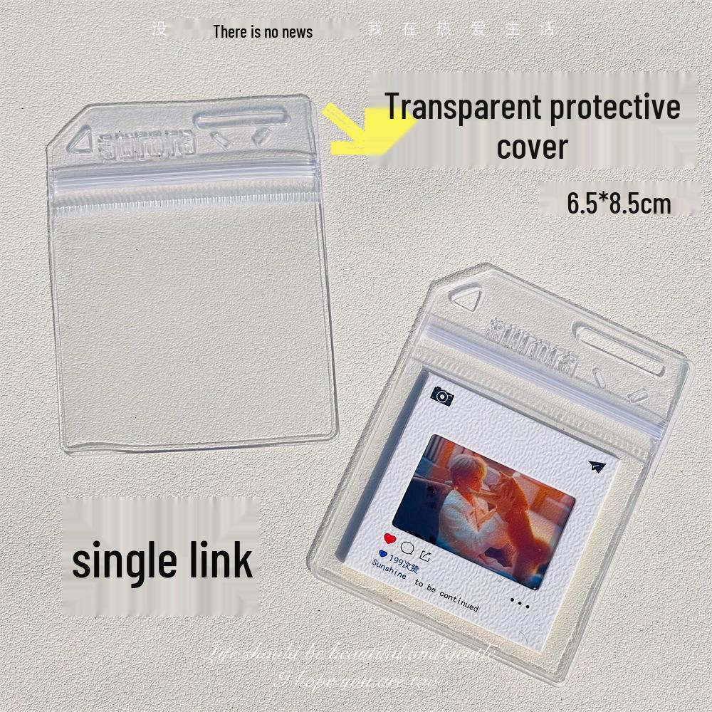 Reversal Film Keychain with PVC Protective Sleeve and Light Projection