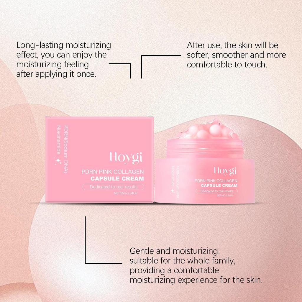 Hoygi Collagen Face Serum High Protein Skin Oil Control Lasting Moisturizing Facial Cream Firming Whitening Skin Care Face Gel