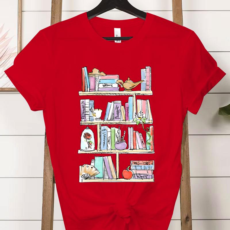 Retro Comfort Funny Reading Tshirts Gift for Book Lover Short Sleeve Tshirt Retro Bookworm Soft Tee Women Bookish Casual Tops