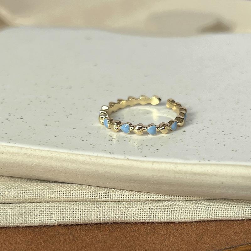 

Стильное геометрическое элегантное регулируемое кольцо на палец с модным дизайном из жемчуга и эмали J3950