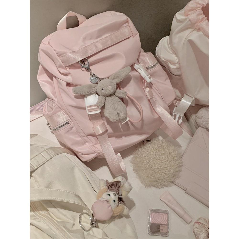 

Сладкий розовый нейлоновый рюкзак женский стиль высокая ценность дорожный рюкзак студенческая сумка для занятий розовый