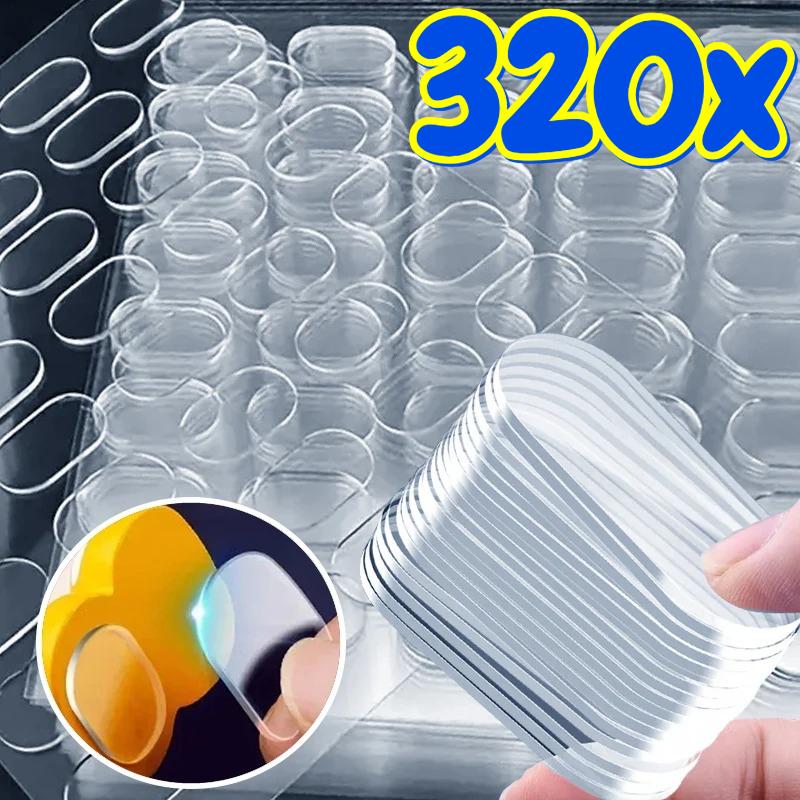 Klare Gel Limputer Dobbeltsidig Lim Usynlige Prikker Vanntette Uten Spor Lapper Ballonger Dukke Fot Festet Akryl Klistremerke(13*8 mm)