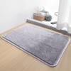 Alfombra de baño con vellón de coral en relieve de cachemira, alfombras antideslizantes para baño, alfombra para el lado de la bañera, alfombra para el suelo de la ducha, felpudo de espuma viscoelástica 3D