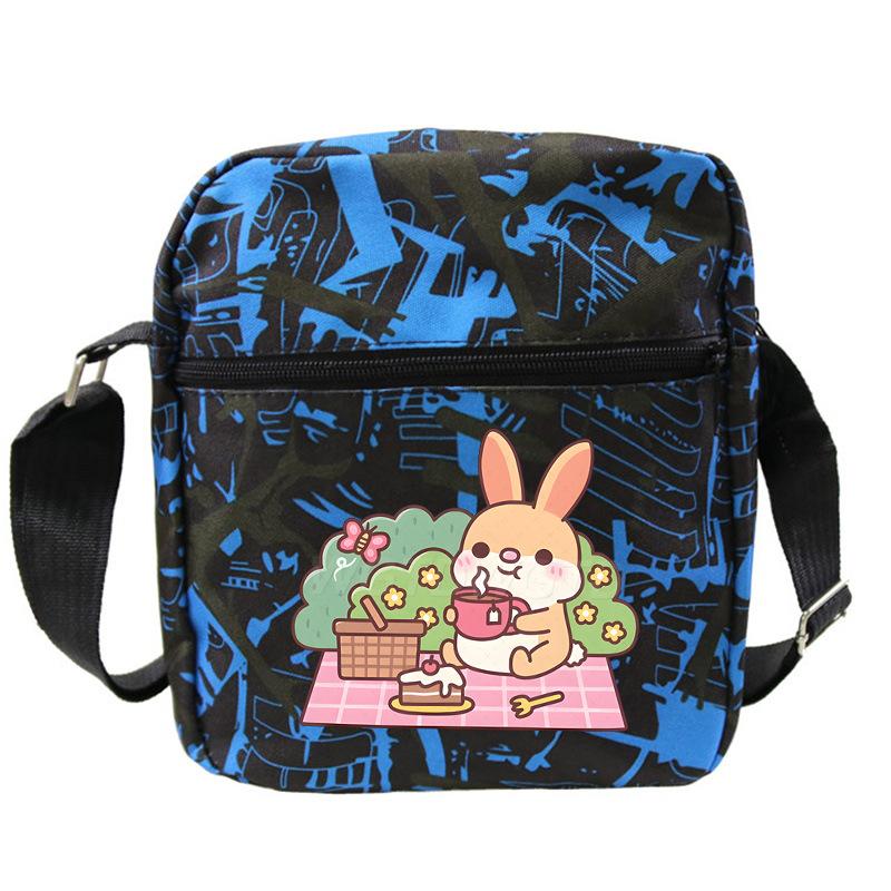 Cute printed shoulder bag casual multi-functional oblique span bag small bag student stationery bag