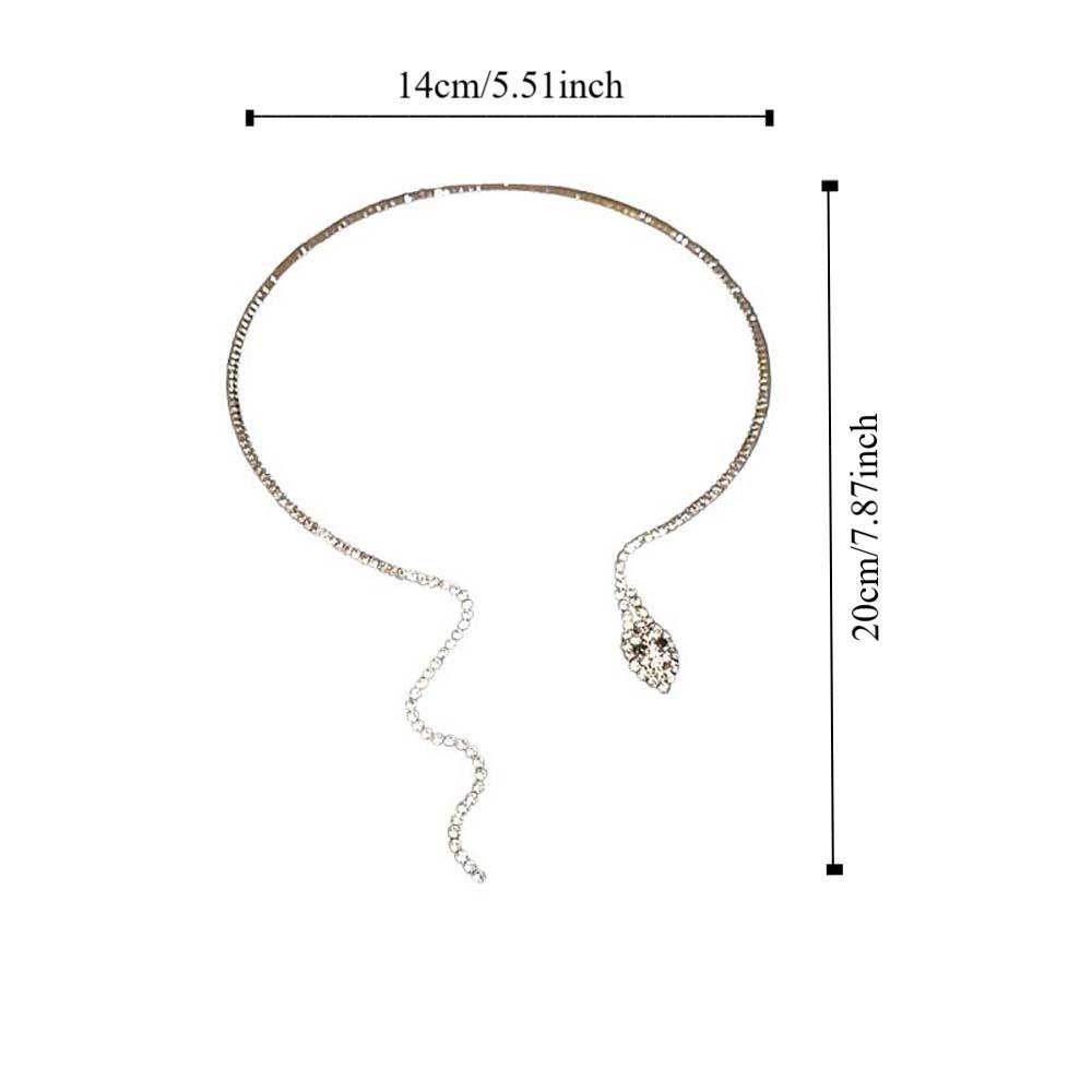 Clothing Accessories Crystal Snake Necklace Fashion Jewelry Snake Choker Pendant  Birthday Gifts