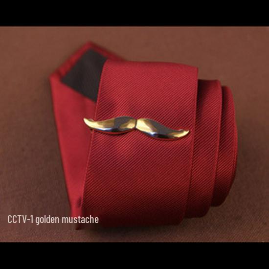 Herren Krawattenklammer - Schnurrbart, Schwarze Feder & Anker Designs verfügbar