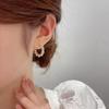 New Fashion Simple Temperament Circle Pearl Earrings Korean Cute Small Versatile Piercing Stud Earrings for Women Luxury Jewelry