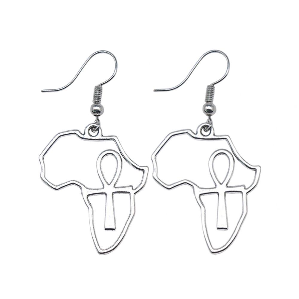 Classic Fashion Pharaoh Chief Ankh Cross Amulet Earrings Layered Valentine's Gift for Prom Nights
