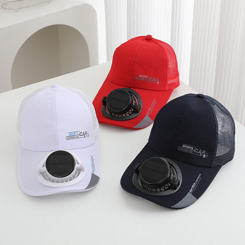 Summer Solar Charging Fan Baseball Cap Men and Women Sunshade Sun Protection Outdoor Leisure Cap Fishing Cap