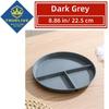5/3/1pcs Reusable Round Dinner Plate Divided Dish In 3 Diet Dinner Plate Lightweight Wheat Straw Plates Weight Control Bowl