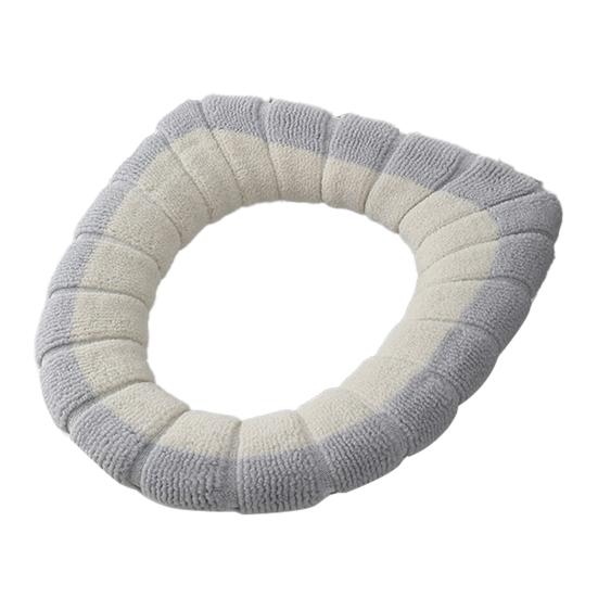 1/4Pcs Toilet Seat Covers Stretchable Thick Soft Padded Toilet Seat Warmer Cushion with Handle
