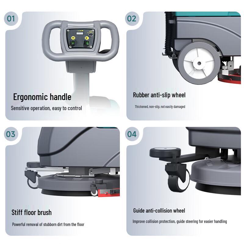 Ouzhidi X1 Commercial Floor Scrubber Dryer CN plug (adapter included)