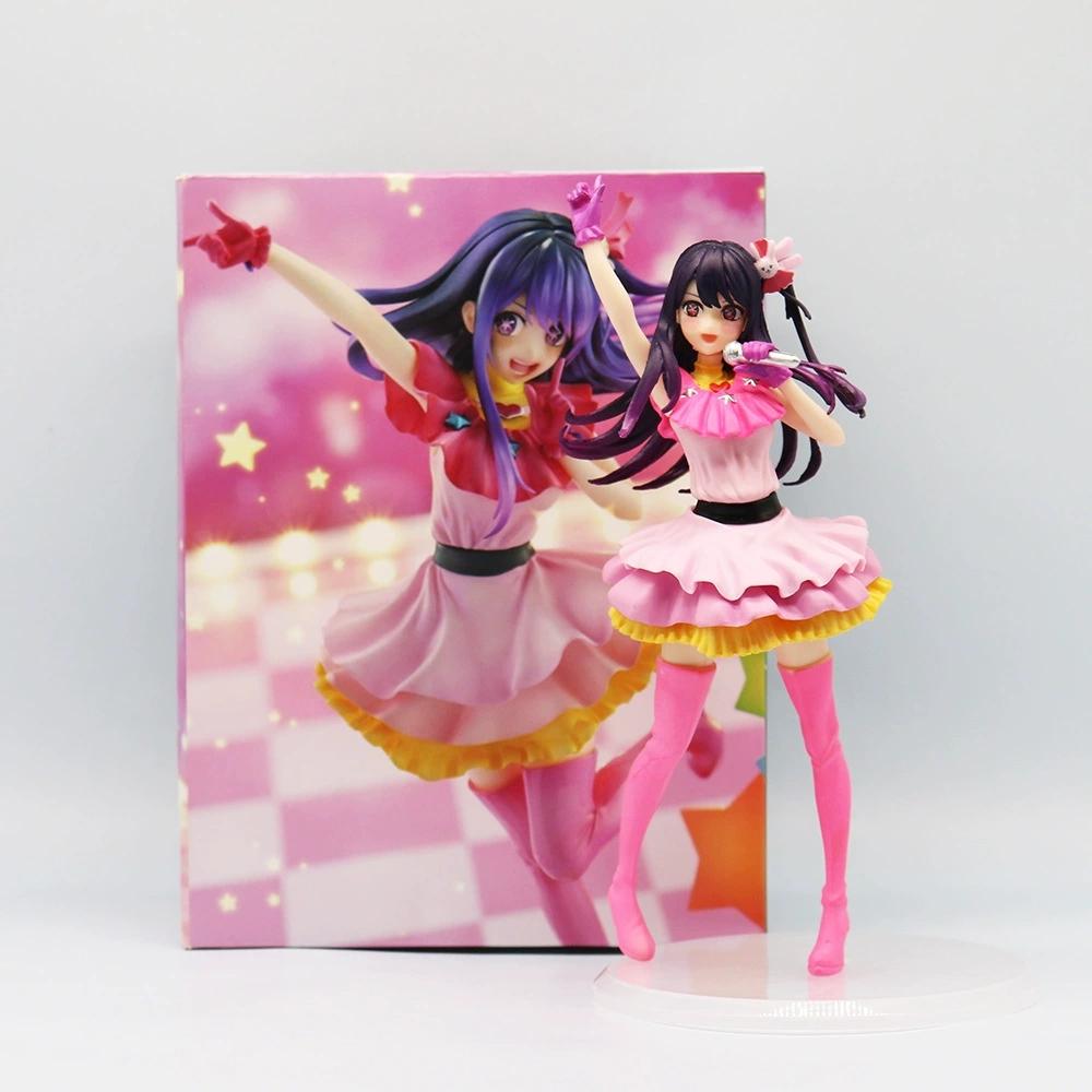 Auf Lager [Oshi No Ko] Anime Figur Idol Sängerin Hoshino Ai Actionfigur Kawaii Stern Arima Kana Figur PVC Sammlermodell Spielzeug