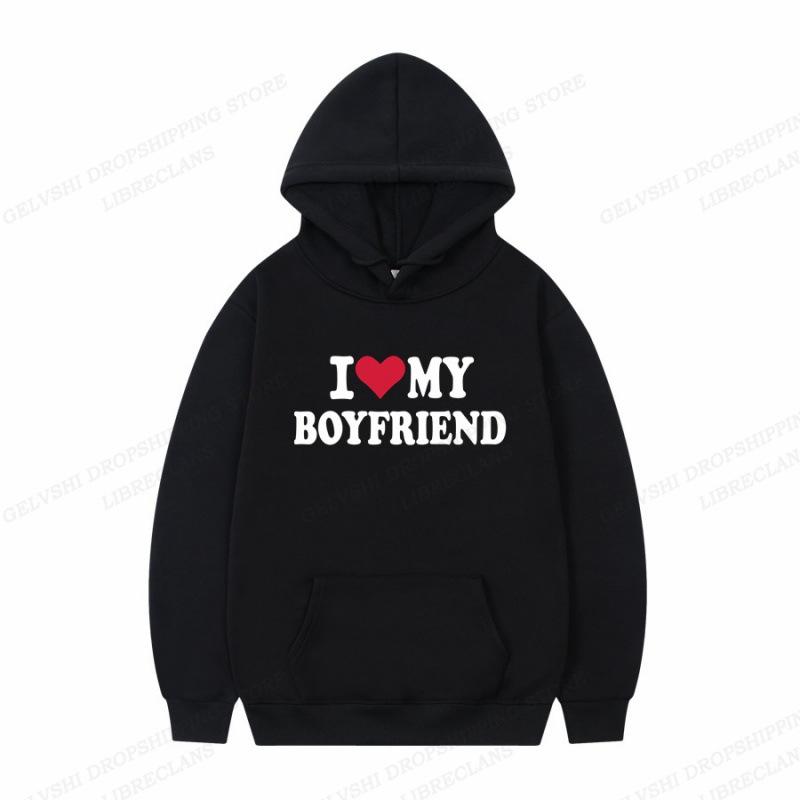 

Толстовка с капюшоном I Love Boyfriend для мужчин XS