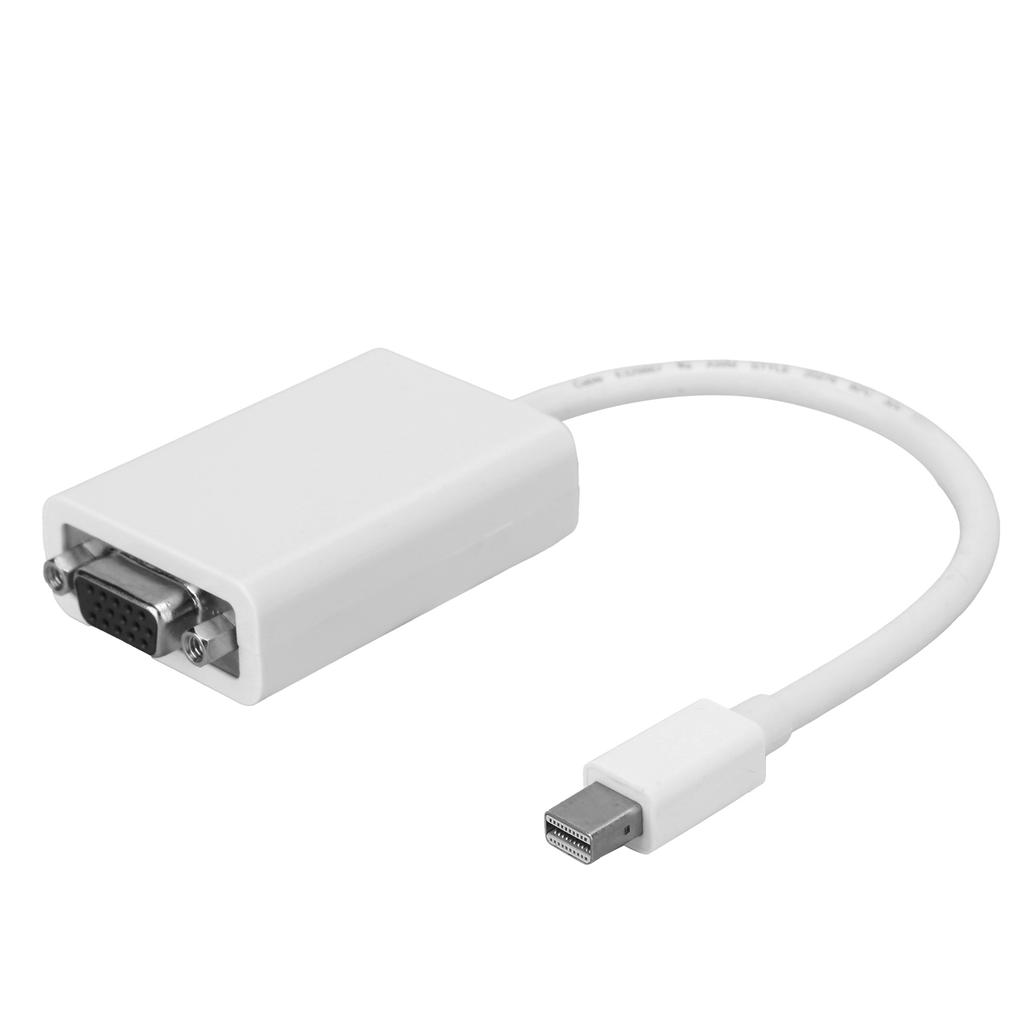 Mini DP Mâle vers VGA Femelle Convertisseur Haute Définition 6,7 pouces Câble Adaptateur pour Ordinateur