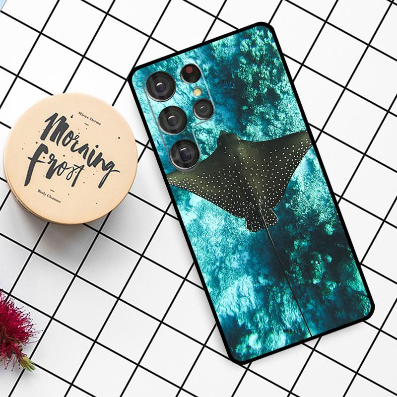Animal Manta Ray Case For Samsung Galaxy S21 S22 S23 S24 S25 Ultra S9 S10 S25 Plus S25 FE S20 FE Phone Cover