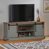 VidaXL TV Cabinet HALDEN 2 Sliding Doors Grey 150x40x60 Cm, TV Stand, TV Support Furniture, TV Console, TV Buffet, 4018415