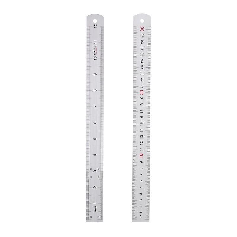 M&G 30cm Aluminum Alloy Ruler (20-Pack)