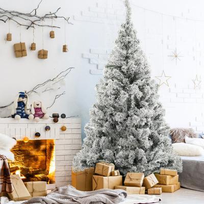 Artificial Christmas Tree with Dense Branches Realistic Spruce Xmas Pine Tree with Metal Stand for Holiday Home Office Decor