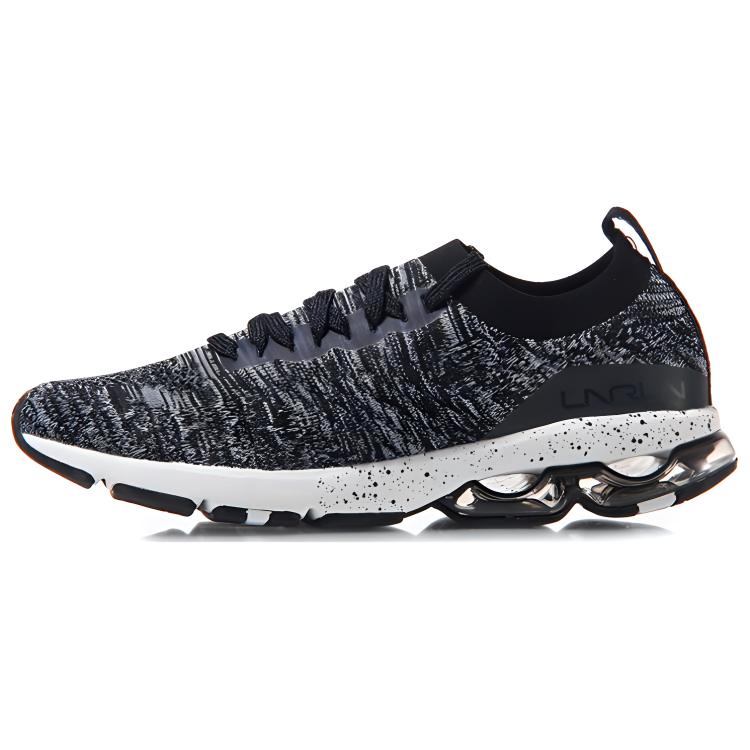 Li Ning Half Palm Air Arc Comfortable Running Shoes Women Sneakers Black Gray ARHM056-5