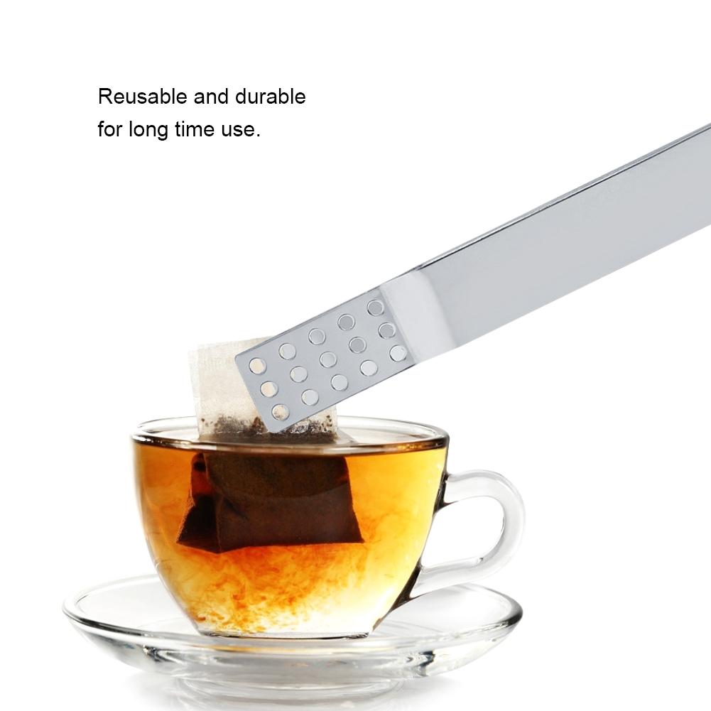 Multifunctional Stainless Steel Tea Bag Clip Kitchen Cooking Garget