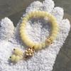 Natural White & Creamy Yellow Jade Bodhi Root Double-Strand Bracelet - Women's Gift Edition