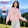 Baleno Women's Cotton Blend Short Hooded Sweatshirt