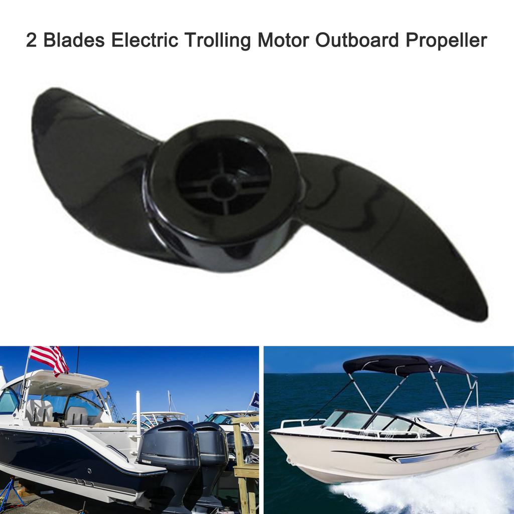 2 Blades Boat Propeller Outboard Motor Propeller Electric Trolling Motor Outboard Propeller for 32lb 46lb 40lb