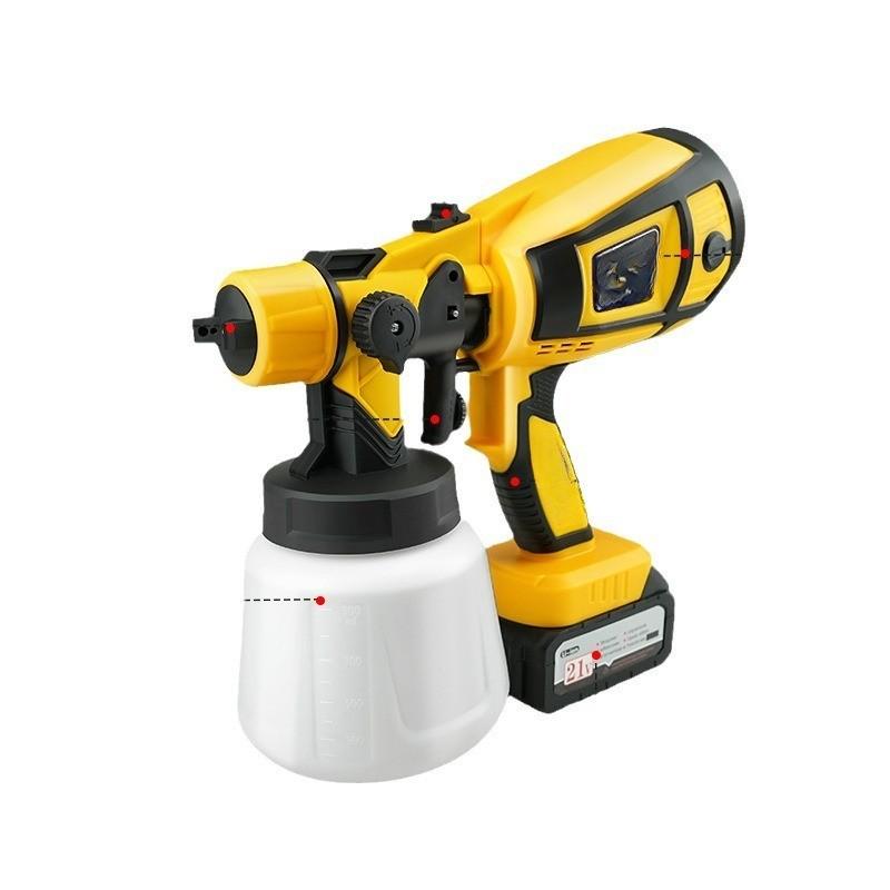 Electric Spray Gun High Micro Atomization and Efficient Heat Dissipation Spray Paint Equipment Anti Backflow Design Lithium Battery Spraying Machine