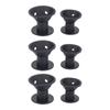 20pcs Mushroom Shaped Hair Curler Household Silicone Women Girls Hair Roller Styling Tool Black