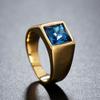 Simple and Fashionable Gemstone Studded Diamond Personalized Ring for Men and Women