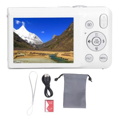 Digital Camera HD 68MP 2.7in Screen 16X Zoom Timer Shoot Beauty Filter Video Recording Compact