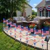 Solar Powered Flag Path-Lights Waterproof Eco Friendly Solar Powered & Auto Off Patriotic Holiday Celebrations