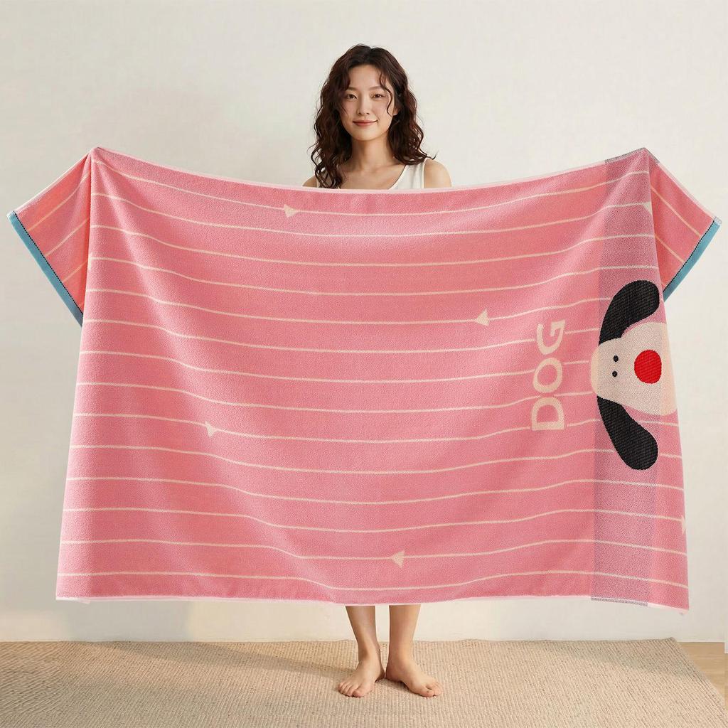 100% Cotton Thickened Quick-Dry Bath & Beach Towel - Enlarged & Premium Quality for Men