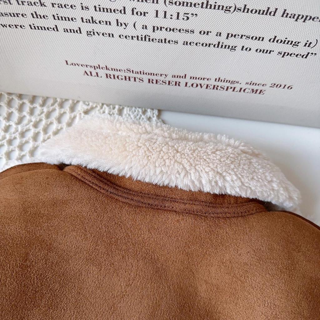 Chicker Koreanischer Wintermantel für Mädchen - Mit Fleece gefüttert, Pelzbesatz, Verdickt, BWB089