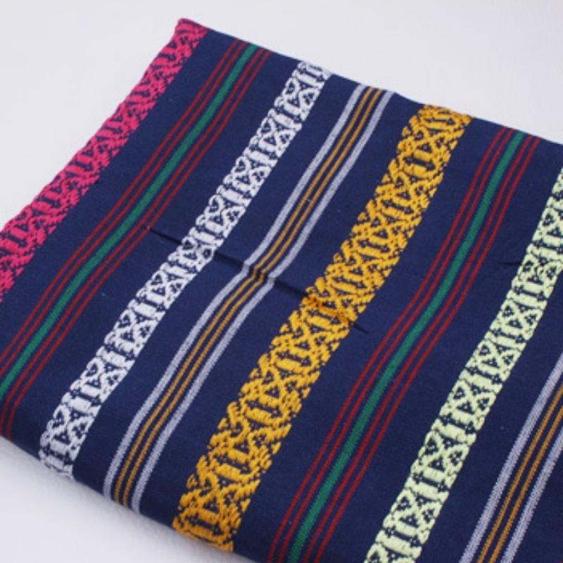 100x148cm Linen Fabric Thicken Ethnic Fabric Printed Canvas Cloth Diy Handmade Sewing Patchwork Decoration 100% Polyester