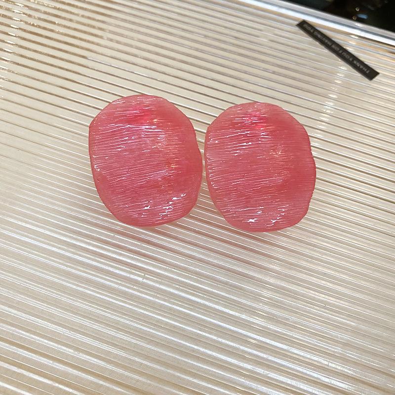 Boucles d'oreilles bohèmes roses à fleurs de perles de rocaille et pompons de perles