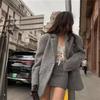 2024 Rose Pink Long-Haired Suit Jacket: European American Women's Street Fashion