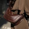 Ladies Soft Cowhide Retro Hobos Crossbody Bags Women's Cow Genuine Leather Handbags Female Luxury Fashi Shoulder Bags For Lady