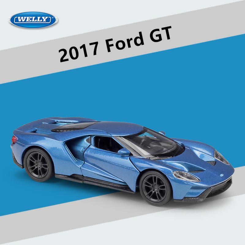 Welly 1/36 Ford GT 2017 Alloy Sports Car Model Diecasts Metal Classic Racing Vehicles Car Model Simulation Collection Kids Gifts