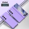 Fashion Fold Edition Hinge Shockproof Phone Case For Samsung Galaxy Z Fold 7 6 5 4 3 5G With Front Screen Protector Glass Cover