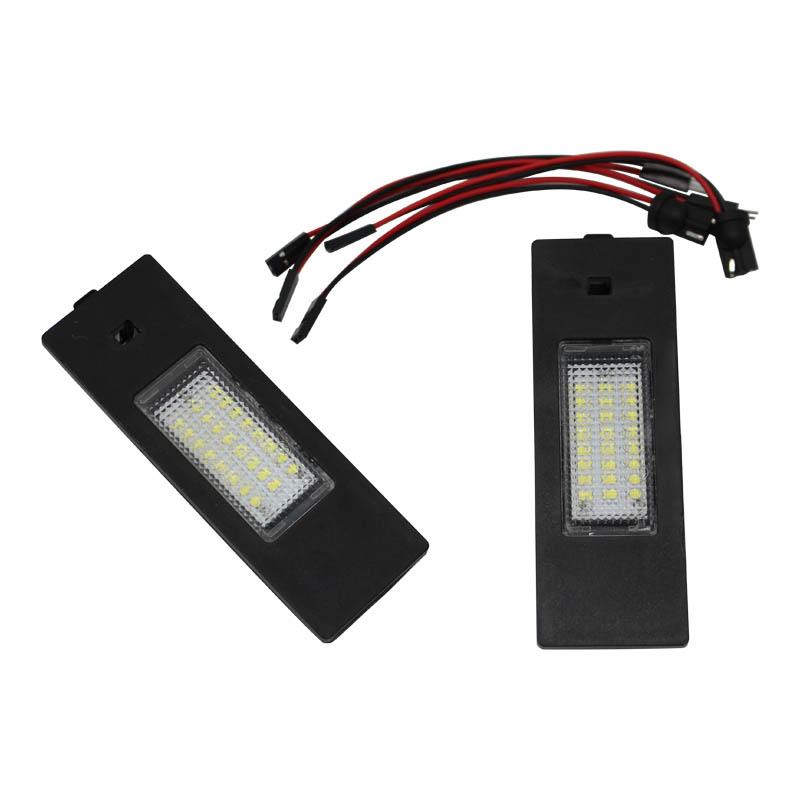 LED License Number Plate Lamp Car Light Luz No Error for BMW 1 Series E81 E87 E63 E64 M6 E85 E86 Z4 F12 F13 F20 K48