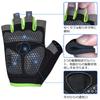 HuwaiH Cycling 3D Shock Abrasion Unisex Size Gloves, Summer, Absorption, Non-Slip, Resistant, Breathable, Quick-Drying, (Green, M)