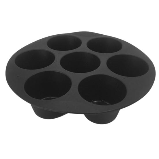 

Food Grade Heat-resistant Easy Demolding Cupcake Mold Silicone 7-Holes Cake Decorating Muffin Cup Baking Tool 8Inch