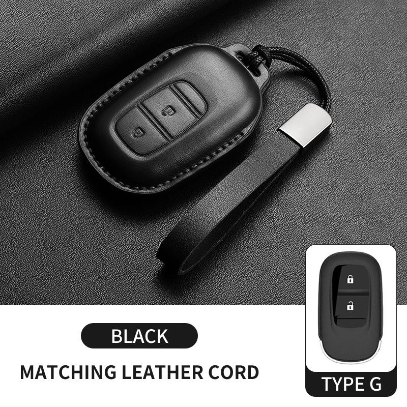 Leather Car Key Case Cover for Honda Odyssey Xrv Civic HR-V Crv Accord Integra Durable Car Key Fob Shell Decorative Accessories